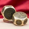 Вращающийся шестигранный ручной декомпрессионный фитнес-шар из латуни - Гироскоп для кончиков пальцев, украшение, подарок