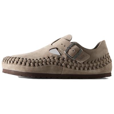 KITH x London Низкие повседневные туфли London со плетеным замшевым верхом Унисекс Бежевые 1029975