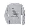Mourning Dove T-Shirt Bird Ornithology T-Shirt Black Line Sweatshirt