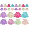 YARNOW 24pcs Miniature Octopus Figurine Luminous Tiny Octopus Mini Resin Octopus Glow in The Dark Miniature Figures for Aquarium Landscape