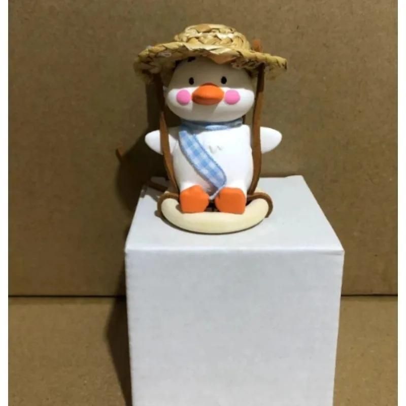 Милый качающийся утенок для автомобиля, подвесные аксессуары на зеркало заднего вида для интерьера автомобиля