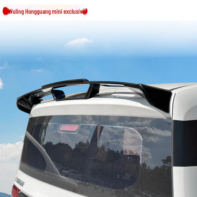 Задний спойлер Wuling Hongguang MINI Sports: Без сверления, Неразрушающее украшение крыши.