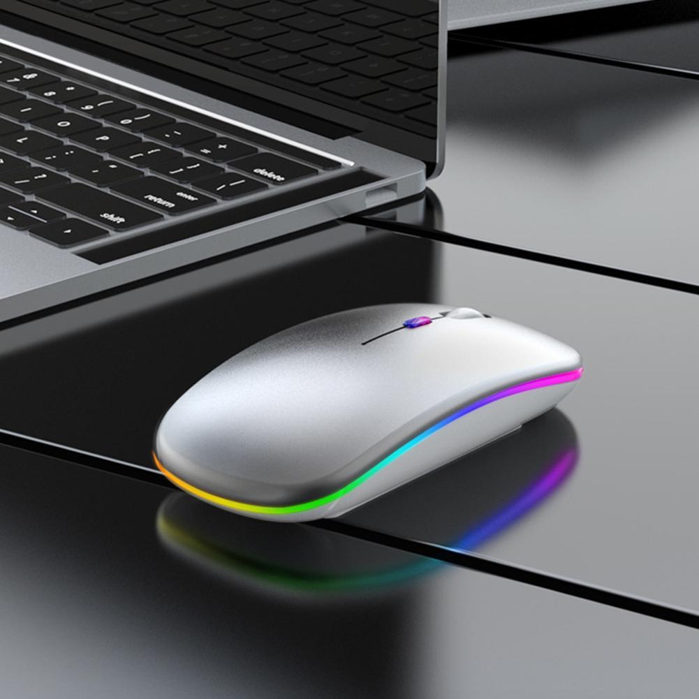 Rechargeable Wireless Bluetooth Mouse For Computer PC iPad Dual Mode Bluetooth 4.0 + USB Wireless Mouse 342.4GHz 1600dp DPI