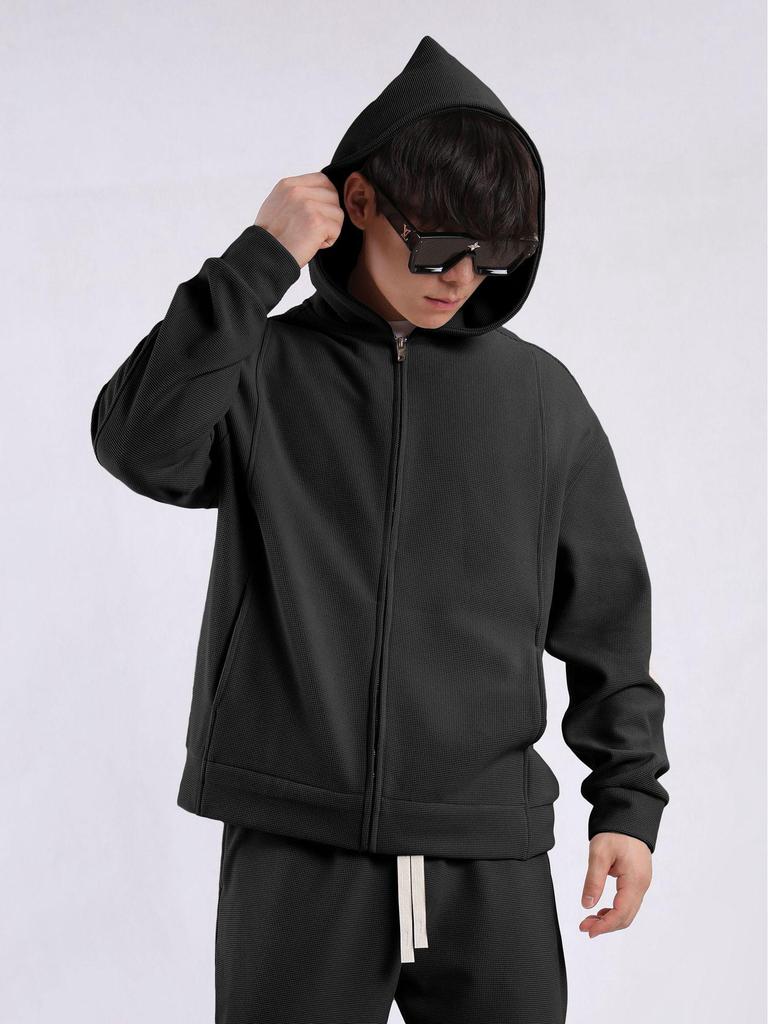 Мужской кардиган-худи на молнии - Осенне-зимняя верхняя одежда Smart Casual с карманами (2024)
