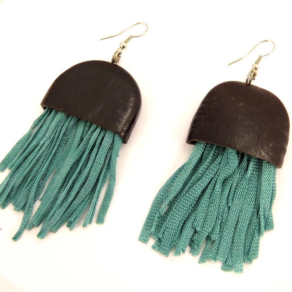 Les Trésors De Lily [L5269] - Дизайнерские серьги с бирюзой «Килиманджаро»