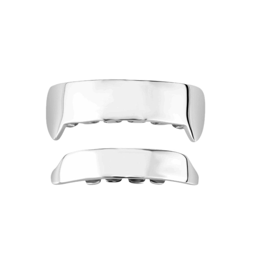 Realistic Look Teeth Grillz Glossy Teeth Caps Jewelry Grillz Set Street