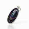 16.8 Ct Natural Ethiopian Multicolor Opal Oval Cut Pendant 925 Sterling Silver