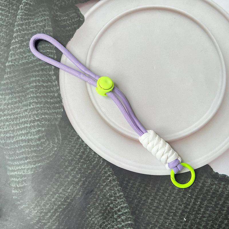 Цветной шнурок для телефона с узлом: Креативный короткий плетеный съемный ремешок-брелок против потери для чехлов для телефонов