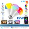 Smart Light Bulb E27 15W Wifi RGB LED Bulb Dimmable Led Bulb Smart Remote Control Lamp Bulb Lights for Amazon Alexa Google Home