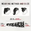Headbands Tie On Headband for Women Sports Soccer Football Print Athletic Hair Head Band Elastic Sweat Sweatband Yoga Workout