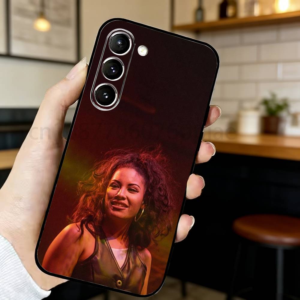 Чехол для телефона S-Selena Quintanilla для Samsung S20,21,22,23,24,25,26 Ultra,Plus,Lite,FE, Черный Мягкий Чехол