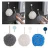 Chenille Hand Wipe Towel Ball with Hanging Loops Quick Dry Soft Absorbent Microfiber Handball for Kitchen and Bathroom