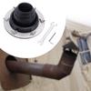 Silicone Tent Stove Jack Anti Scald Protection Ring Firewood Protector Pipe Flashing for