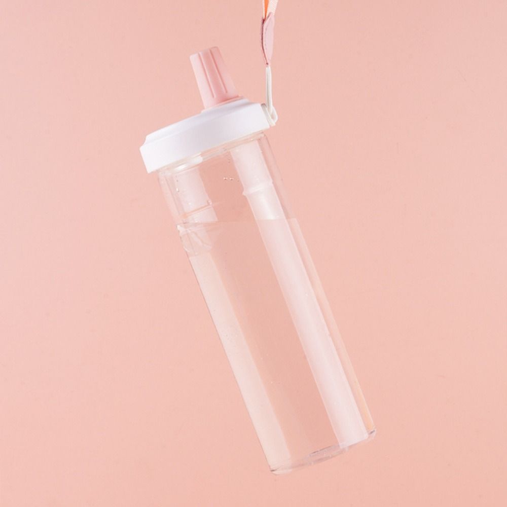 Plastic Tumbler Milk Tea Cup Leakproof Drinkware Bottle New Straw Water Bottle Home Office