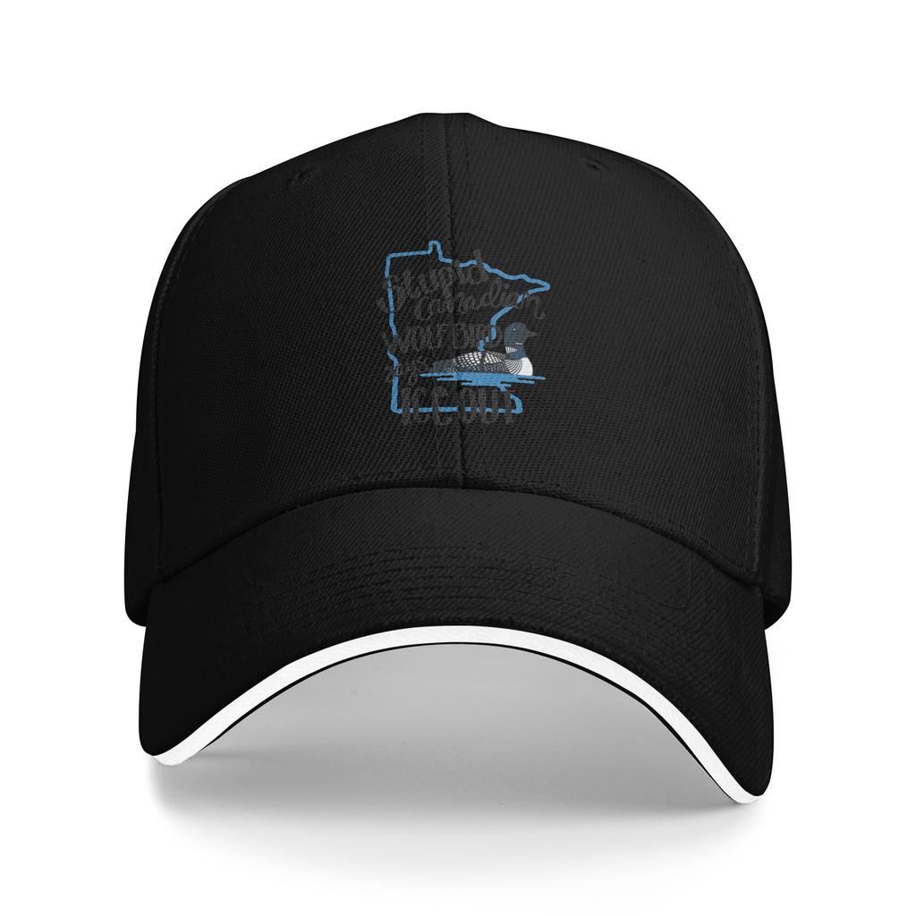 Baseball Cap Ice Out of MN Minnesota Flag and Map Outdoor Sport Trucker Hat For Unisex Men High Quality Design Baseball Caps