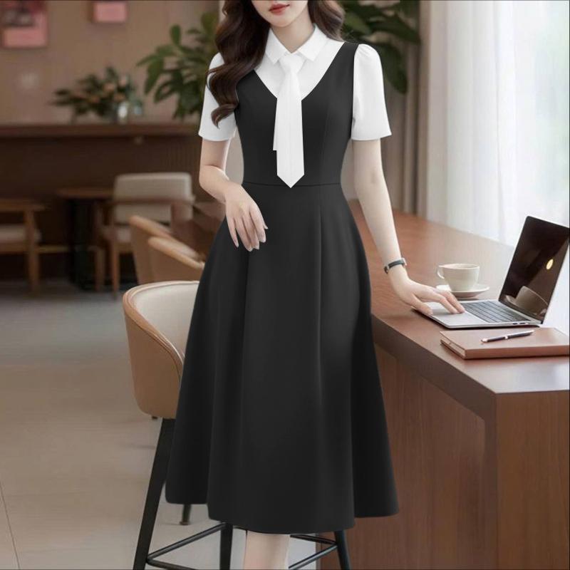 ZANZEA Женское летнее повседневное свободное элегантное платье с пэчворком, короткий рукав