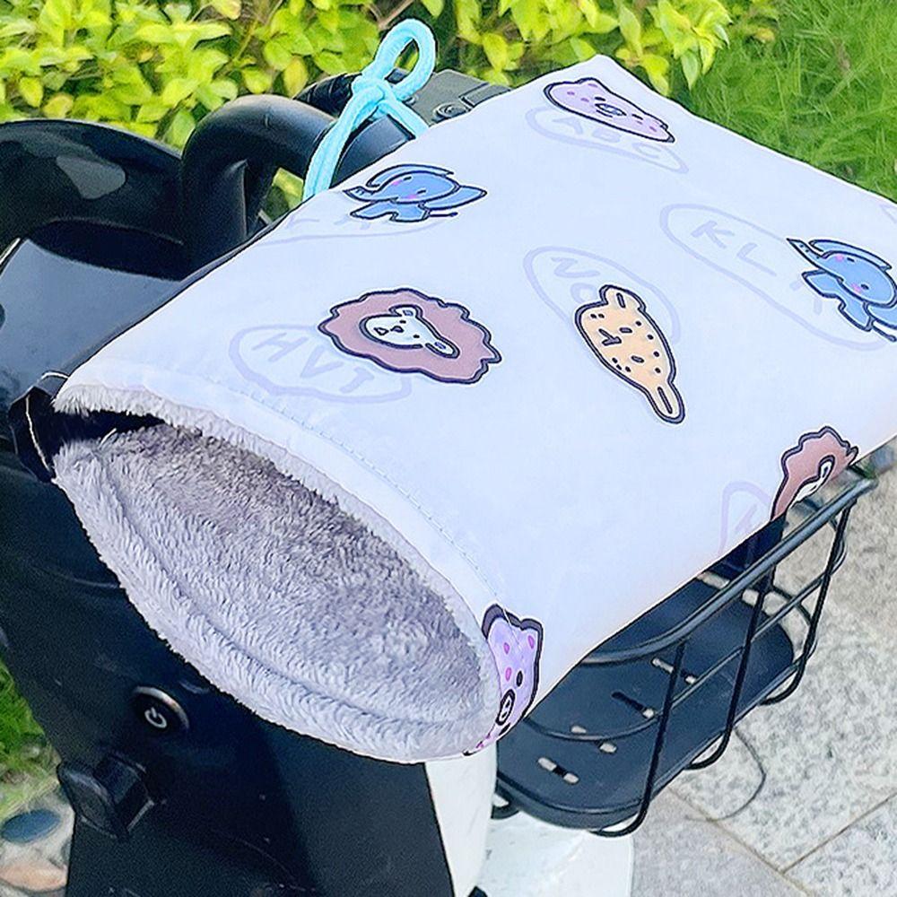 Thickened Motorcycle Handlebar Gloves Coldproof Waterproof Windproof Handle Covers  Autumn Winter