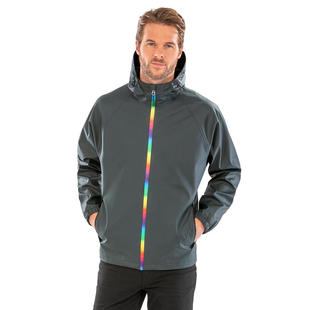 Result Genuine Recycled Mens Prism PU Waterproof Jacket