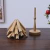 4 шт. Подставка в виде дерева, деревянные подставки, декоративные, устойчивые к ожогам, коврики для стола, подставки под деревянные тарелки, горшок