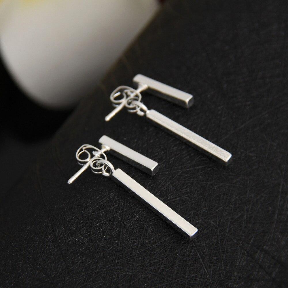 New Fashion Stainless Steel Simple T Bar Drop Earring for Women Geometric Ear Jacket Earrings Wedding Gifts