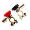 L Car Battery Switch, 2 Pcs Terminals, Main Disconnect Switch, Battery Isolator Switch, Adjustable Angle, Suitable for 15-17mm Car Battery Head