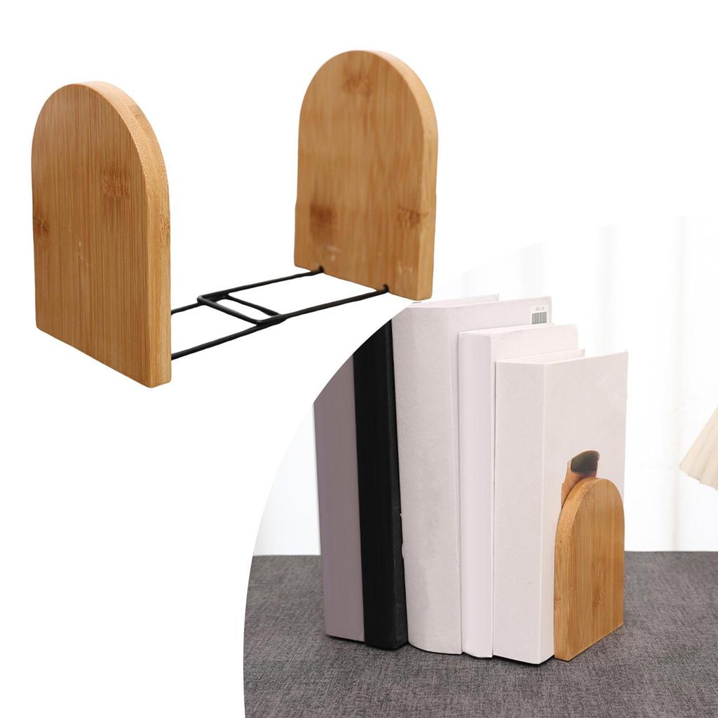 2 шт. деревянные подставки для книг, держатели для книг, домашний декор, прочные настольные украшения, устанавливаемые на полку