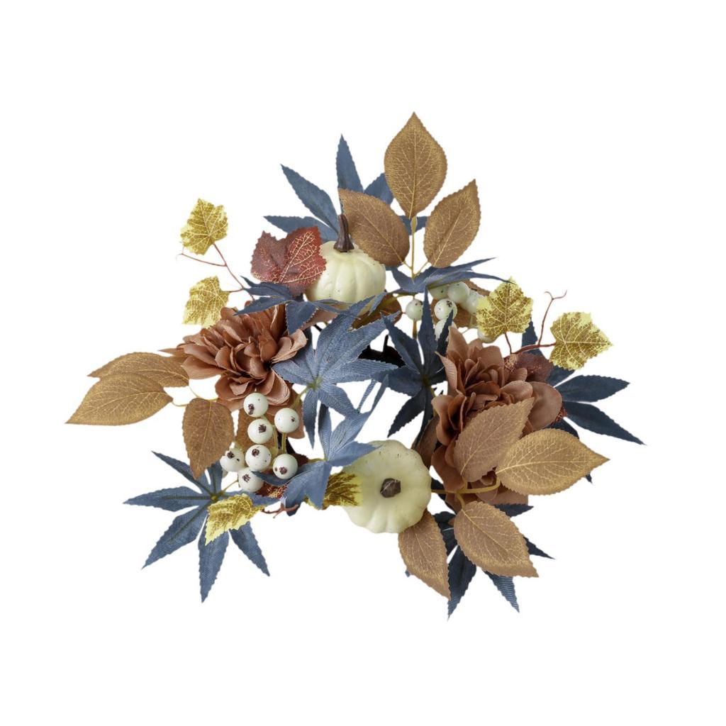 Candle Ring Wreath Pillar Candle Stand Creative Craft Rustic Decor Candle Holder for Festival Proposal Party Supplies Gift Home