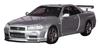 MOTORHELIX Nissan Skyline V Spec II Sparkling Silver Finished Product 1/64 GT-R (R34)