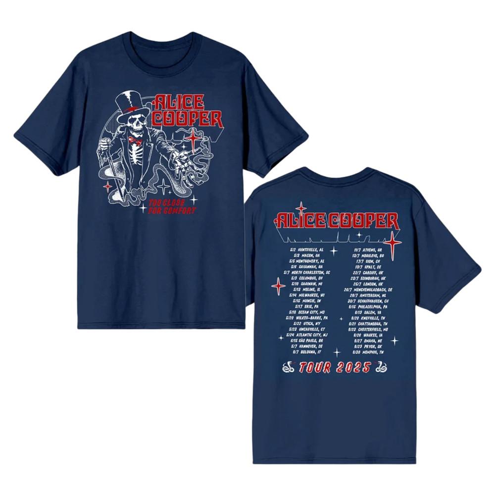Alice Cooper 2025 Tour T-Shirt Unisex Heavy Cotton All Size Reprint Unisex T-Shirt