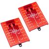 Y'sGOD JAPAN Laser Plumb Target, Red, SG-TG-R