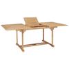 VidaXL Extendable Garden Table 150-200x100x75 Cm Solid Teak