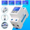 35mm LCD Display  Din Rail Energy Meter AC 230V 5(80) A 50HZ/60HZ Power Meter Rail-Type Energy Meter