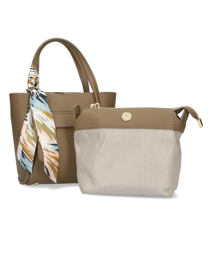 Сумка Сумка с шарфом наплечная сумка карман 2WAY Soft Ivory [Oriental Traffic] женская сумка-в-сумке легкая/BA-209 BA-209