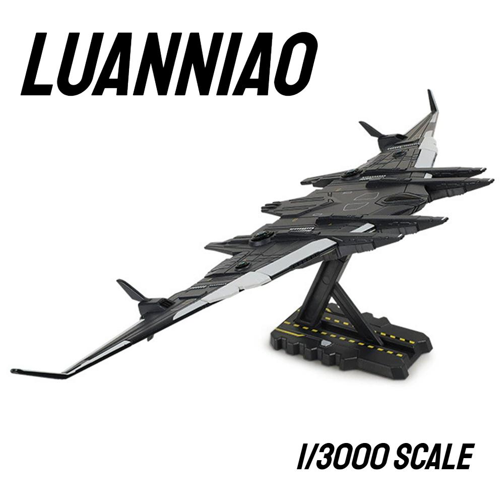 Size 1:3000 LuanNiao Aerospace Carrier Model Toy Car Alloy Body Combat Aircraft Ornaments Gifts for Aerospace Enthusiasts
