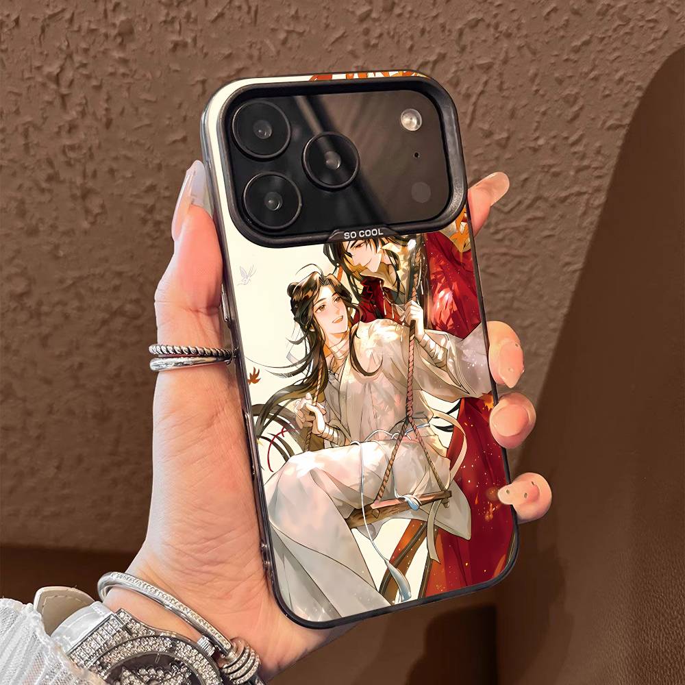 H-Heaven C-Cartoon Официальное благословение для iPhone 17,16,15,14,13,12,11,Pro,Max,Plus,E,SE4,Air,Mini Черный чехол для телефона IMD Box