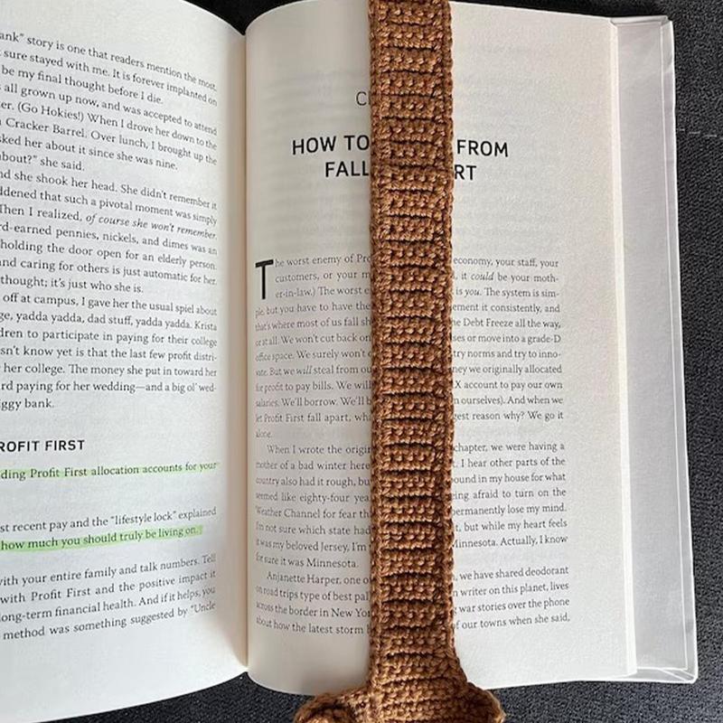 Crochet Bookmarks Knitted Brown Dog Bookmark Beautiful Crochet Animal Book Mark Reading Accessories Dachshund Bookmarks Gift