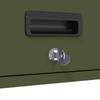 Wall Mounted Garage Cabinet with Gas Spring Door Olive Green
