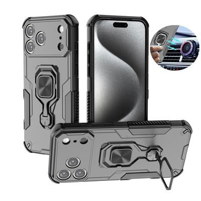 Броня Фунда Для чехол для iphone 17 Pro Max Чехол Кольцо для защиты объектива камеры Чехол с держателем Для iphone17 Ударопрочный чехол