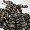 Faux Raccoon Tail Fur Decoration Soft Fluffy Lobster Clasp DIY Car Key Ring Hanging Pendant Backpack Decoration Birthday Gift