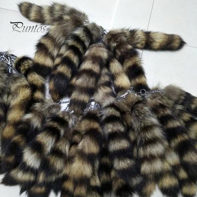 Украшение из искусственного хвоста енота, мягкая пушистая застежка-омар, сделай сам, кольцо для ключей от автомобиля, подвесной кулон, украшение для рюкзака, подарок на день рождения