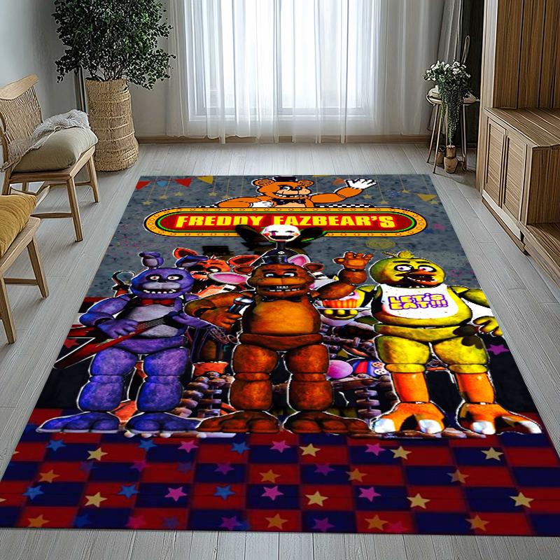 Хоррор Фредди F-FNAF Игры Гостиная Нескользящий Ковер Мягкий Ковер для Спальни Детской Игровой Комнаты Дивана, Домашний Декор Придверный Коврик Подарок