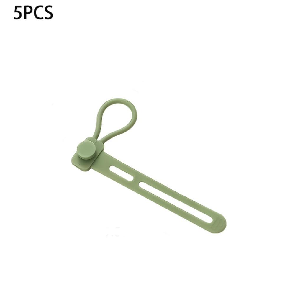 5pcs Adjustable Length Cable Ties Multipurpose Cord Management Straps Cord Organizer Home Office