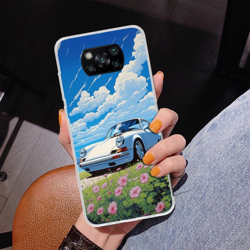 Классический Винтажный Старый Ретро Автомобиль Чехол для Телефона для Xiaomi Poco X5 X6 X7 Pro X4 Gt F7 Ultra M8 M7 Redmi 15C 15 13C 13 12C 12 Уникальный Cov