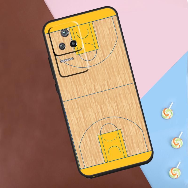 Чехол-диаграмма баскетбольной площадки для Xiaomi 13T 14 Pro 11T 12T 12 13 Lite POCO X6 X3 X4 X5 Pro F3 F5 M5s M6 Pro