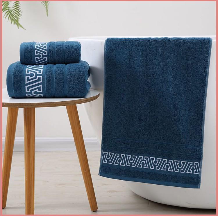 Геометрическое яркое банное полотенце из шелка и хлопка - Мягкое, утолщенное полотенце для лица и тела для дома, отеля или супермаркета