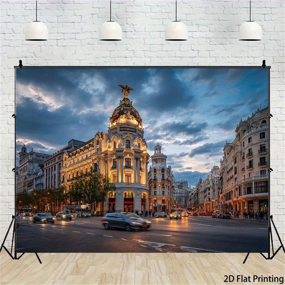 2D plane 1 piece of golden city lighting background fabric suitable for art wall decoration bedroom living room dormitory