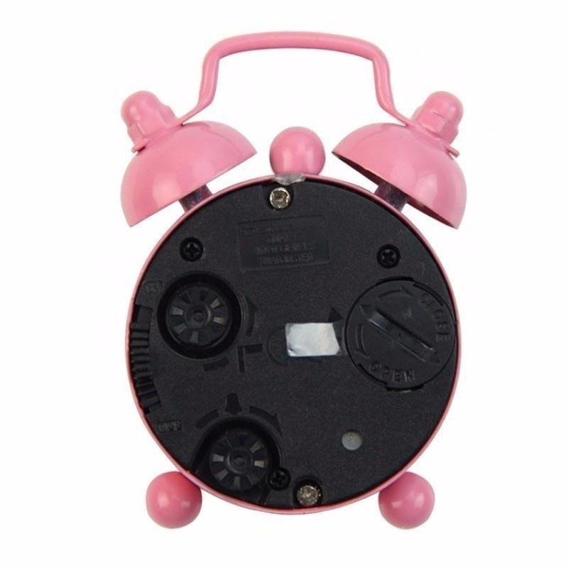 Портативный мини-будильник Ретро Двойной звонок Настольные часы Прочные Кварцевые часы Украшение для дома Настольные часы Настольные часы