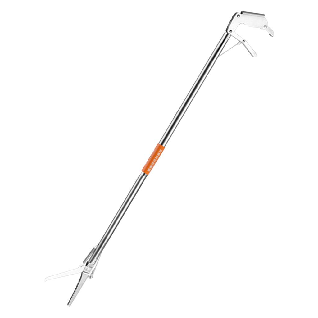 Складная змеиная палка 120 см с локтевой/прямой головкой, инструмент для захвата рептилий, нержавеющий змеиный крюк, инструмент для ловли змей для кемпинга, рыбалки