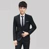 Korean Style Men's Slim Fit Three-Piece Suit - Business, Formal, or Wedding Wear