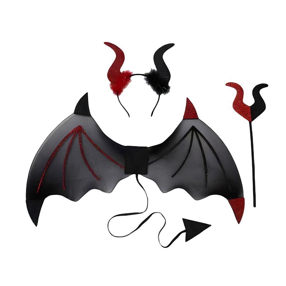 Devil Halloween Costume Cosplay Props Cosplay Halloween Wand Fashion Demon Horn Hair Band  Adults